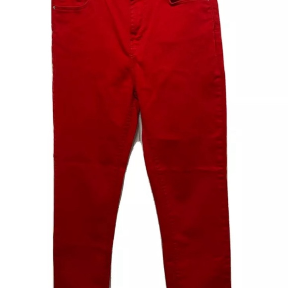 “Forever 21 Los Angles” Red Denim Jeans SZ: (28) - Picture 5 of 7